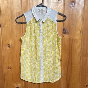 Lucky Brand embroidered Sleeveless Blouse